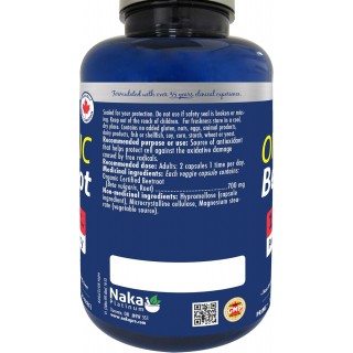 Naka Organic Beetroot, 1400mg per dose